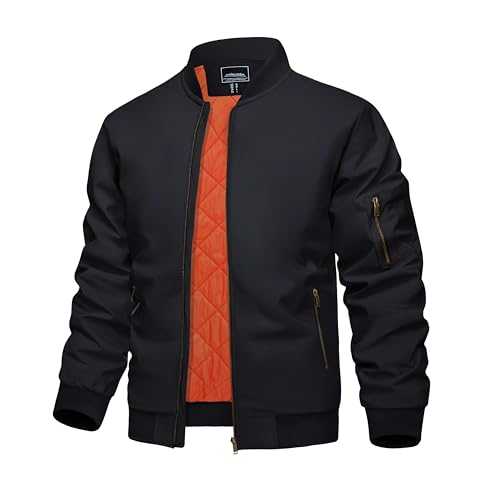 KEFITEVD Men Bomber Baseball Jackets Winter Military Jacket Windproof Warm Cargo Coats with 4 Pockets