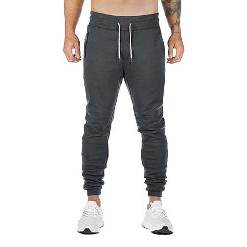 Gefomuofe Cotton Jogging Bottoms Men's Fabric Trousers Chino Trousers Suit Trousers Training Running Sports Trousers Flared Trousers Training Trousers Sports Trousers Men's House Trousers Men,