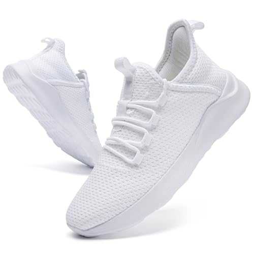ZDFQLGV Men Lightweight Comfort Trainers Slip-On Walking Shoes for Casual Wear Non-Slip Thick Sole Breathable Upper for Tennis Gym & Daily Use