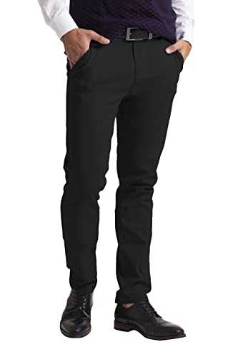 westAce Mens Chino Trousers Slim Fit Stretch Twill Casual Pants