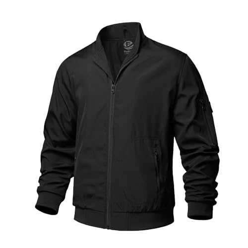 Men's Fashion Bomber Jacket Lightweight Track Windbreaker Jackets Outdoor Golf Windproof Coat