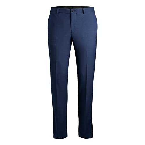 Jack & Jones Men's Jprsolaris Tuxedo Super Slim Fit Suit Trouser, Blue (Medieval Blue), W32 (Size: 48)
