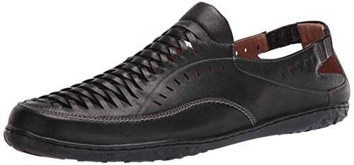 Stacy Adams Mens Ibiza Woven Slip-on Loafer, Black, 8.5 US