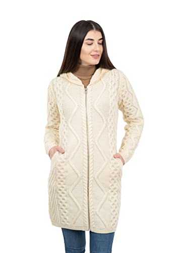SAOL 100% Merino Wool Irish Women's Coat