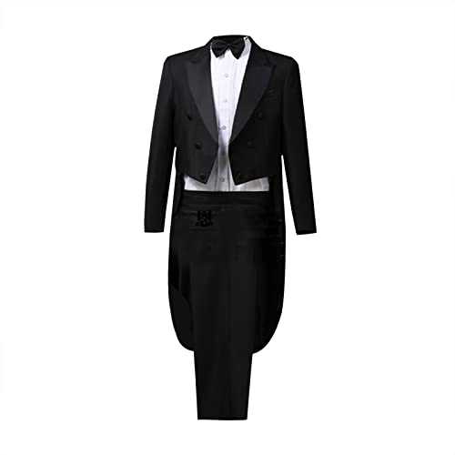 Mens Tuxedo Suits UK Clearance Slim Fit Formal Magic Show Costume Tailcoat Jacket Cosplay Fancy Dress Jacket Prince Party Tux Embroidery Blazer Coats