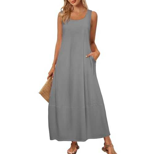 Summer Dress Women's Long Chiffon Basic Graduation Dresses Sleeveless Dress Shoulderless Curvy Summer Dress Slit Festival Beach Dress Wedding Guest Medieval Linen Dress