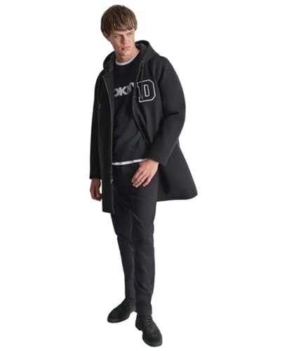 DKNY Men's Water Resistant Hooded Fashion Cold Weather Jacket Bomber