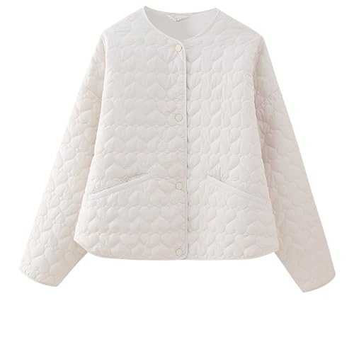 NSICBMNO Quilted Jacket Womens Cropped Puffer Jacket Hooded Padded Jackets Ladies Short Winter Coats Full Zip Jacket Lightweight Puffer Jackets Cotton Jacket Cycling Sports Jacket Outerwear
