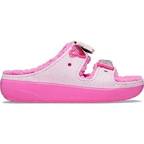 Unisex-Adult Classic Barbie Cozzzy Platform Sandals | Fuzzy Slippers Slide