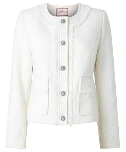 Joe Browns Women's Collarless Frayed Edge Tweed Jacket