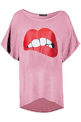 Fashion Star Womens Loose Baggy Batwing Sleeve Tshirt