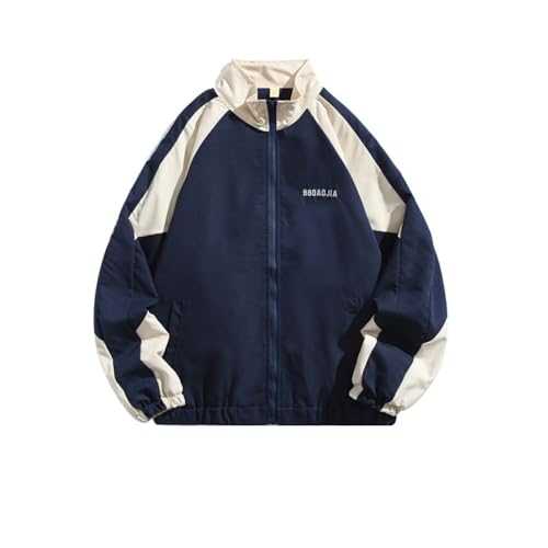Hesaco Unisex Varsity Jacket, Letter Winter Jackets for Men and Women Streetwear Bomber Coats