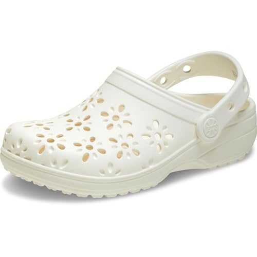 Unisex-Adult Classic Floral Cut Out Clog