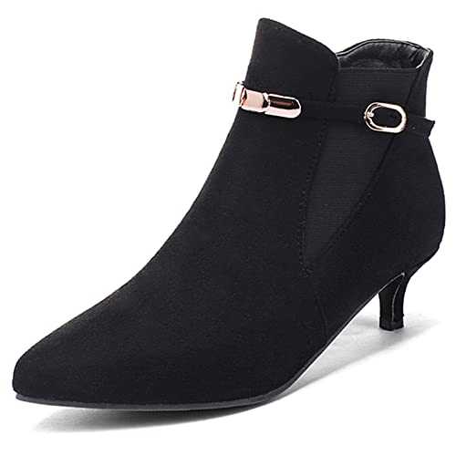Women Kitten Heel Fashion Chelsea Boots Dress