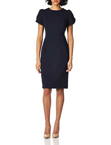 Calvin Klein Women's Tulip Sleeved Sheath Dress