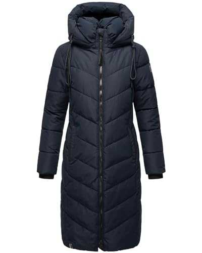 Navahoo Sahnekatzii Women's Winter Coat Warm Quilted Coat Long with Removable Hood XS - 5XL