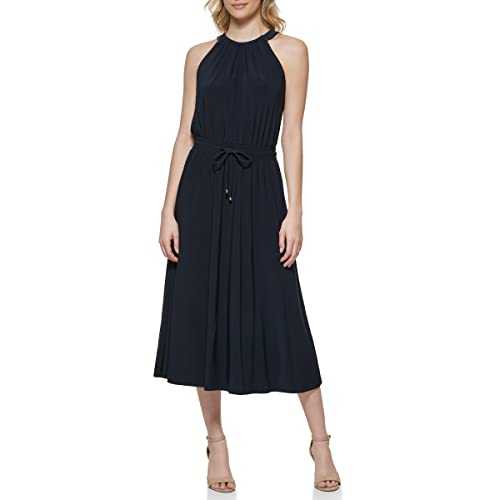 Tommy Hilfiger Women's Sintched Waist Midi Dress