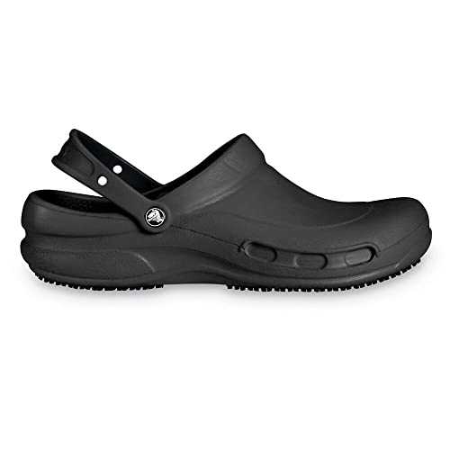 Unisex Bistro Clogs, Black, 5 UK