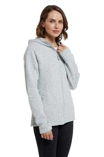 Mountain Warehouse Nevis Full Zip Womens Fleece Jacket - Lightweight, Compact & Breathable Coat with Pockets - For Spring Summer Walking &Travelling