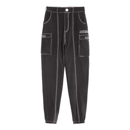 Double Knee Cargo Pants Multi Pocket Mens Corset Pants Casual Long Pants with Casual Pants Band Size