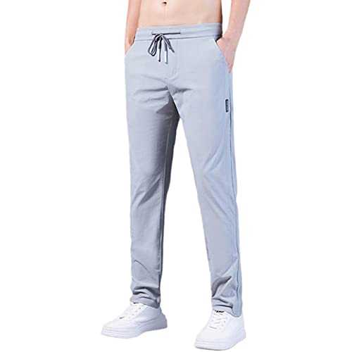 Tracksuit Bottoms Men Quick Dry Joggers for Men UK Loose Straight Stretch Combat Trousers Tactical Trousers Golf Trousers Drawstring Elastic Waist Flex & Fashion & Versatile & Breathable