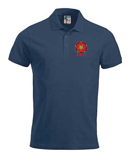 Blackburn 1970s Retro Football Polo Embroidered Logo