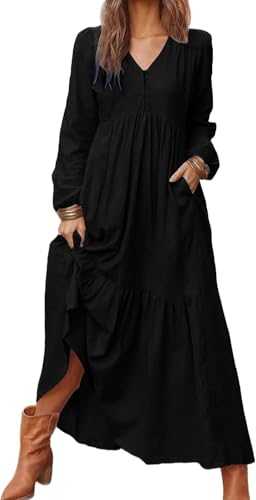 Womens Summer Dresses 2025 Flowy Formal Dress Beach Party Sundresses Long Sleeve Outfits Casual Holiday Cocktail Wedding Dresses Fashion Elegant Vacation Boho Summer Clothes for Women