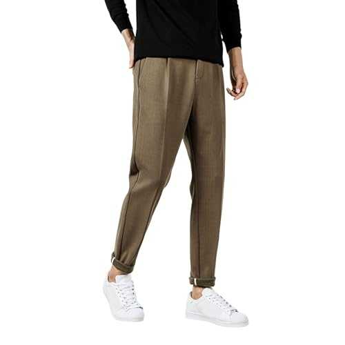 Men's Outdoor Joggers Sports Trouser Loose Jogging Tracksuit Bottoms Trouser Cotton Tapered Stretch Twill Drawstring Mens Gym Pockets Sports Joggers Trouser Training Soft Warm Jogging Sweatpant