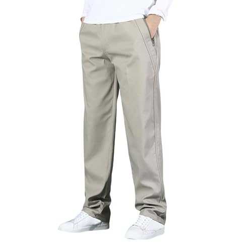 SAUTRV Suit Trousers Men: Men Fleece Lined Trousers Smart Casual Trousers For Men Uk Mens Formal Elasticated Work Trousers Chino Golf Trousers Stretch Smart Casual Business Office Dress Pants