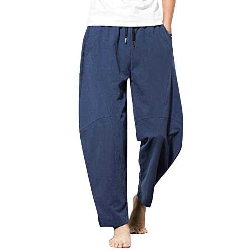 Maternity Trousers Over Bump Men's Trousers Cuffed Joggers Casual Drawstring Pants Elasticated Waist Mens Joggers Bottoms with Zip Pockets Men's Slim Leg Side Pocket Casual Pants