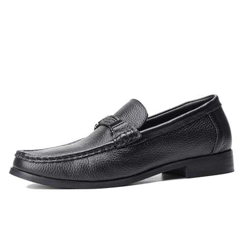 Penny Loafers for Men with Genuine Leather - Classic Formal Leather Shoes Slip-On Loafer Shoes for Men, Perfect for Business and Casual Wear