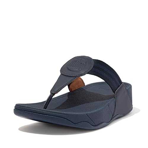 Women's Walkstar Toe-Post Sandals Wedge, Midnight Navy, 9 UK
