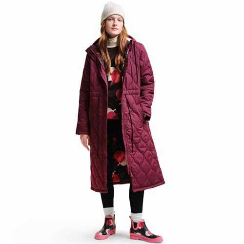 Regatta Womens Orla Kiely Longline Quilted Warm Winter Hooded Jacket Coat
