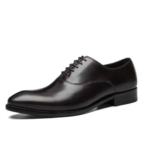 Men's Genuine Leather Formal Oxfords Office Wedding Banquet Dress Shoes