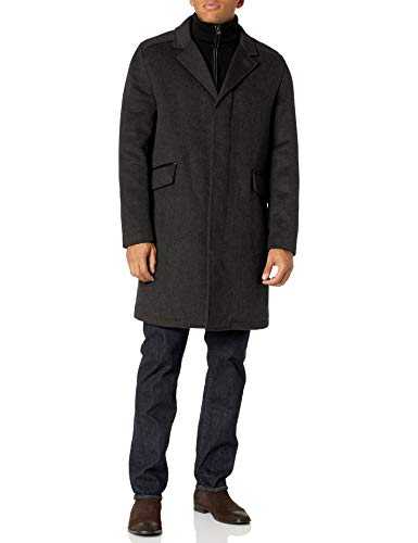 Cole Haan Men's Wool Topper with Bib Coat