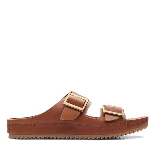 Brookleigh Sun Leather Sandals In Dark Tan