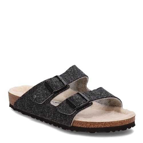 Men's Arizona Rivet Doubleface Wool Felt Sandal Anthracite/Natural