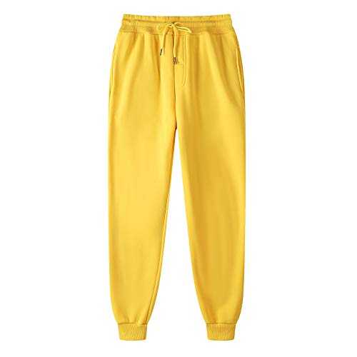 Jogging Bottoms Men Slim Fit Sweatpants - Stretch Track Pants Lightweight Casual Pants with Pocket - Solid Cotton Elasticated Waist Tracksuit Bottoms - Straight Leg Fitted Sports Trousers