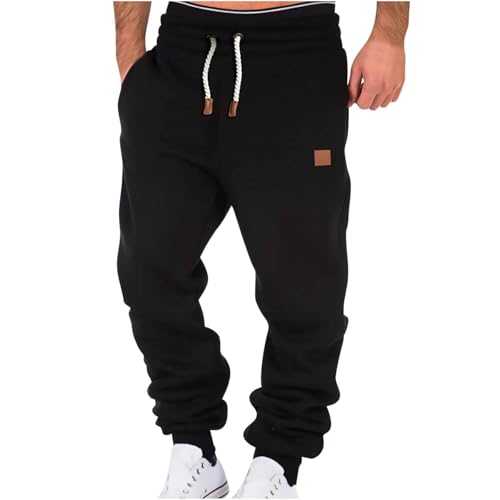 Sweatpants Mens Casual Joggers Tracksuit Bottoms Loose fit Gym Running Workout Pants Hip-hop Solid Color Elastic Waist Lounge Trouser Cargo Pants with Pockets Plus Size S-4XL