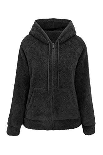 RISISSIDA Women Faux Fur Fleece Lightweight Jacket Spring Fall Transitional Fashion, Cute Thin Coat