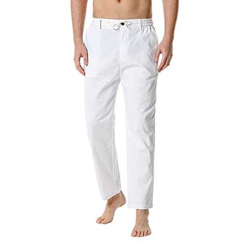 Sweatpants Mens Stretch Joggers Tracksuit Bottoms Slim Fit Chino Trousers Lightweight Elastic Waist Drawstring Pants Training Trousers Regular Fit Core Tights Wrinkle-Resistant Work Pants