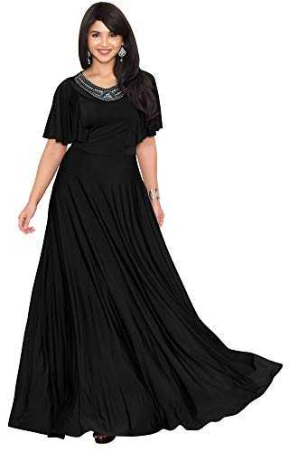 KOH KOH Womens Long Bridesmaid Wedding Guest Evening Cocktail Maxi Dress Gown