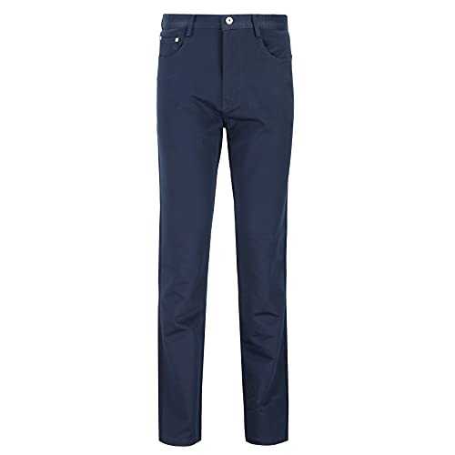Xposed Men’s Classic 5 Pocket Chino Pants Soft Stretch Poly Cotton Tailored Fit Trouser