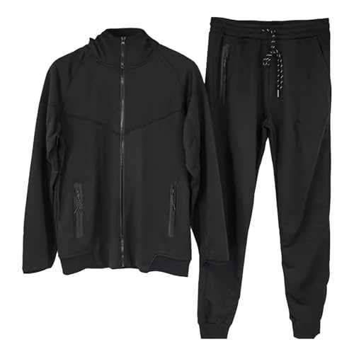 Warehouse UK Men's Tracksuits Full Set Mens Oversized Hoodie Blanket Mens 2 Piece Outfits Printed Shirt Top and Drawstring Waist Shorts Set Blanket Hoodie 2