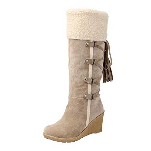 Walk Fur Lined Soft Lightweight Flexible Zip Buckle Ladies Boots Ladies Fashion Boots