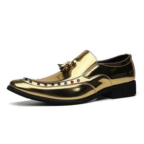 Men's Dress Shoes Slip on Dress Loafers Formal Shoes Leather Wingtip Oxford Shoes for Men