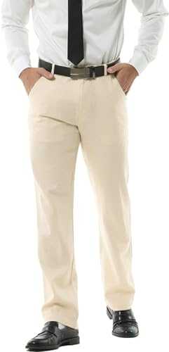 Hoerev Mens linen Casual Trousers