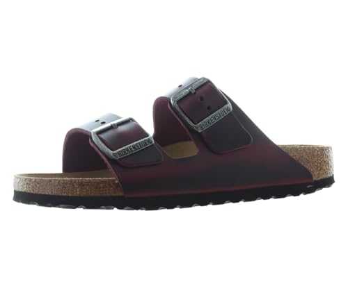 Arizona BS Narrow Unisex Shoes Size 6, Color: Zinfandel/Zinfandel/Brown, Zinfandel/Zinfandel/Brown, 8 Women/6 Men