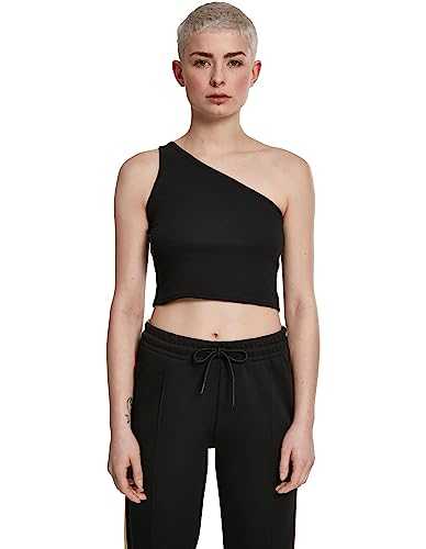 Urban Classics Women's Ladies Cropped Asymmetric Top Sports Tank