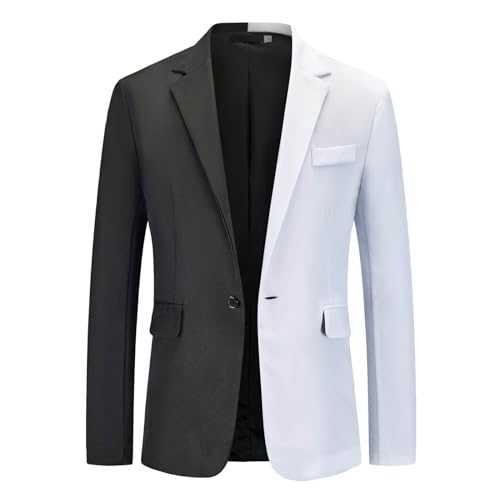 MILAX Mens Casual Blazer Regular Fit Casual Blazer for Wedding Business Slim Fit Tuxedo Smart Dinner Coat Wedding Party Mens Blazer Suit Jacket